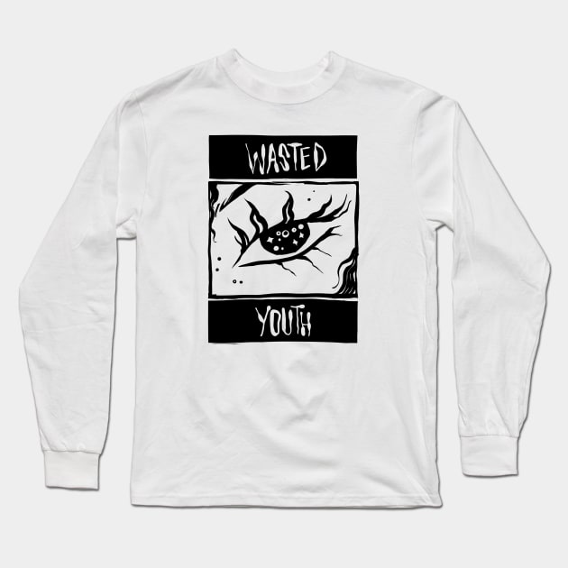 Wasted youth! Long Sleeve T-Shirt by snowpiart